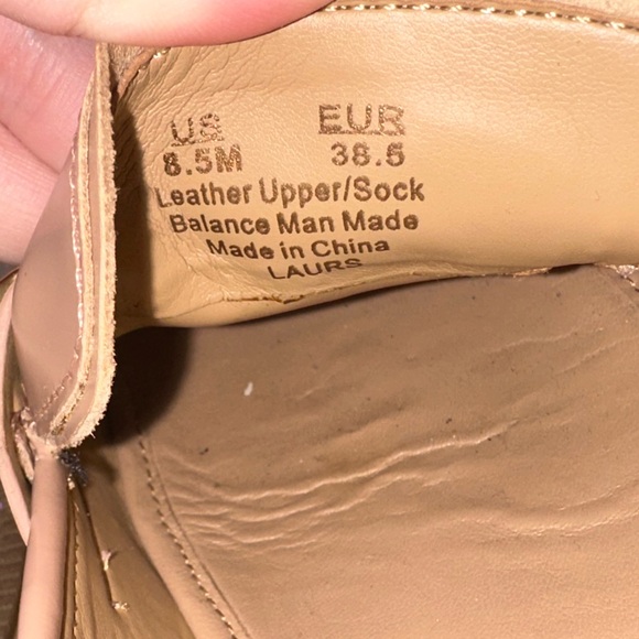 Sam Edelman Laurs Nude Pink patent leather Loafers 8.5 fall office preppy punk - Picture 11 of 11